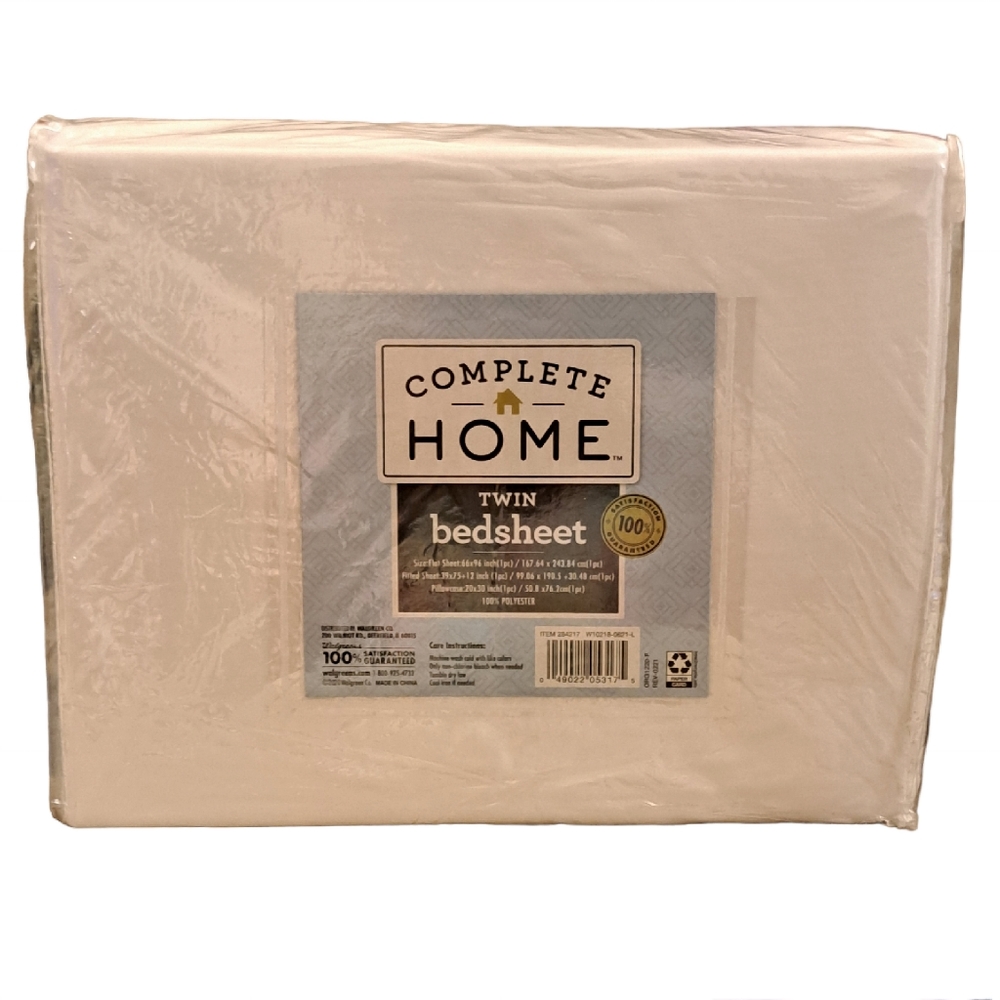 Complete Home Twin Bedsheet Set